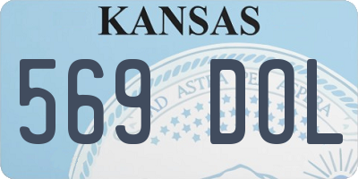 KS license plate 569DOL