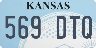 KS license plate 569DTQ