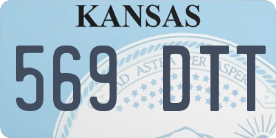 KS license plate 569DTT