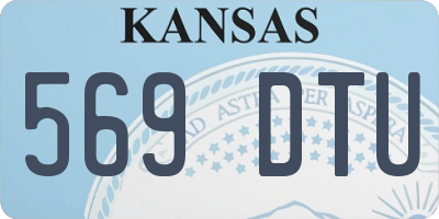 KS license plate 569DTU