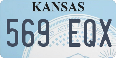KS license plate 569EQX