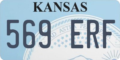 KS license plate 569ERF