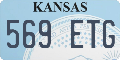 KS license plate 569ETG