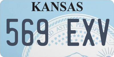 KS license plate 569EXV