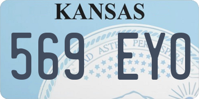 KS license plate 569EYO