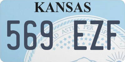 KS license plate 569EZF