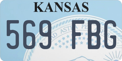 KS license plate 569FBG