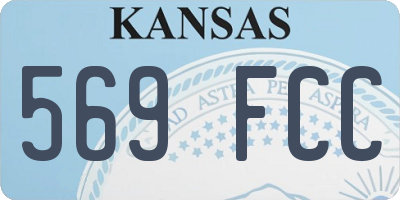KS license plate 569FCC