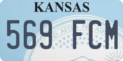 KS license plate 569FCM