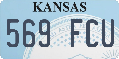 KS license plate 569FCU