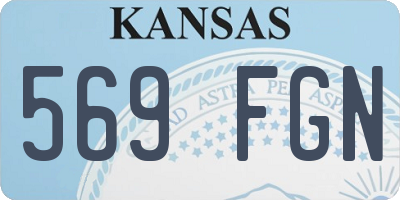KS license plate 569FGN