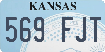 KS license plate 569FJT