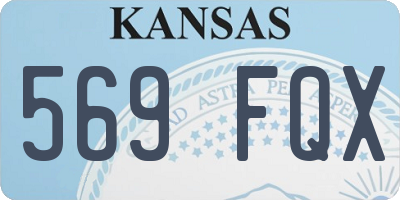KS license plate 569FQX