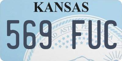 KS license plate 569FUC