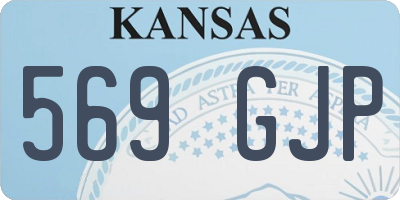 KS license plate 569GJP