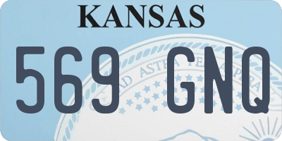 KS license plate 569GNQ