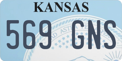 KS license plate 569GNS