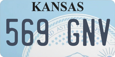 KS license plate 569GNV