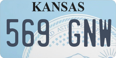 KS license plate 569GNW