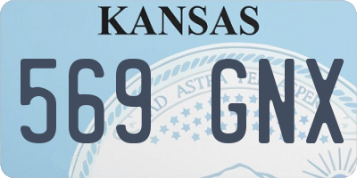 KS license plate 569GNX