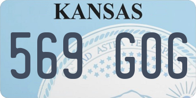 KS license plate 569GOG