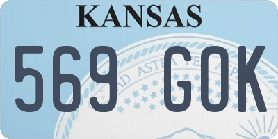 KS license plate 569GOK