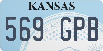 KS license plate 569GPB