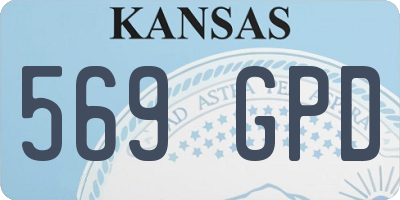 KS license plate 569GPD
