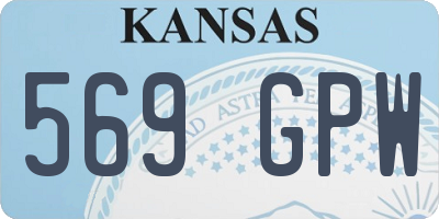 KS license plate 569GPW