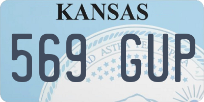 KS license plate 569GUP