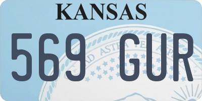 KS license plate 569GUR