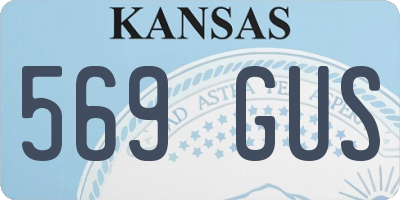 KS license plate 569GUS
