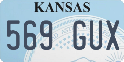KS license plate 569GUX