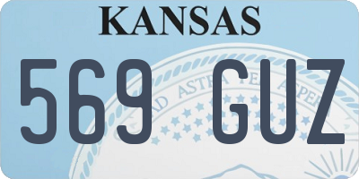 KS license plate 569GUZ