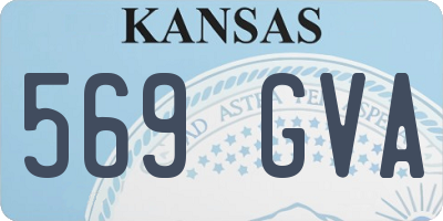 KS license plate 569GVA