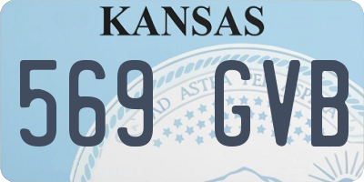 KS license plate 569GVB