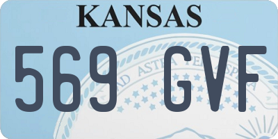 KS license plate 569GVF