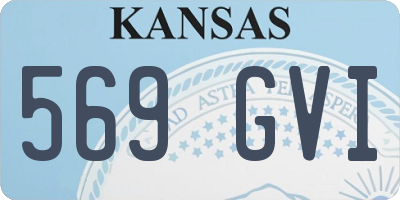KS license plate 569GVI