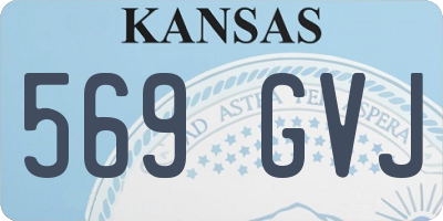 KS license plate 569GVJ