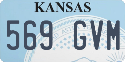 KS license plate 569GVM