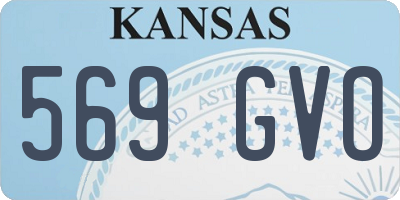 KS license plate 569GVO
