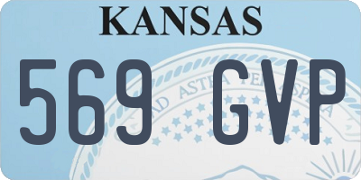KS license plate 569GVP
