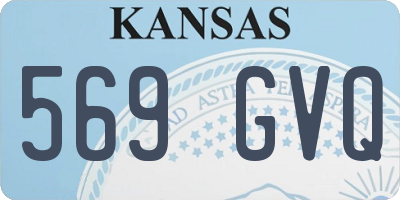 KS license plate 569GVQ