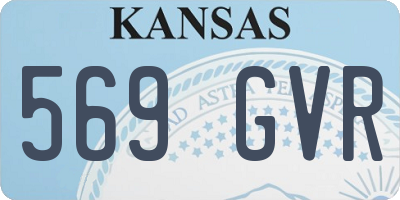 KS license plate 569GVR