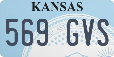 KS license plate 569GVS