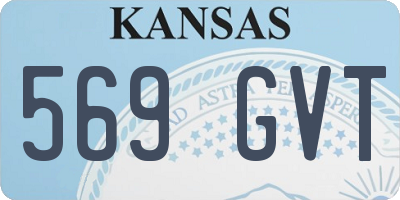 KS license plate 569GVT