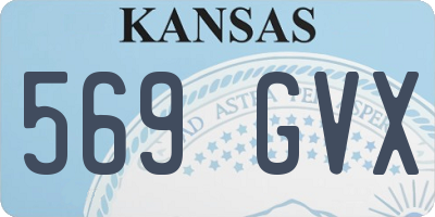 KS license plate 569GVX