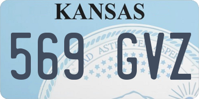 KS license plate 569GVZ