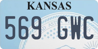 KS license plate 569GWC
