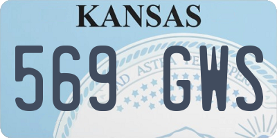 KS license plate 569GWS